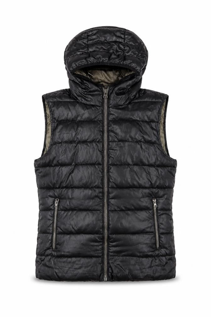 Blue Flame Womens Black Gilet Jacket Size L Zip - Zip Pockets