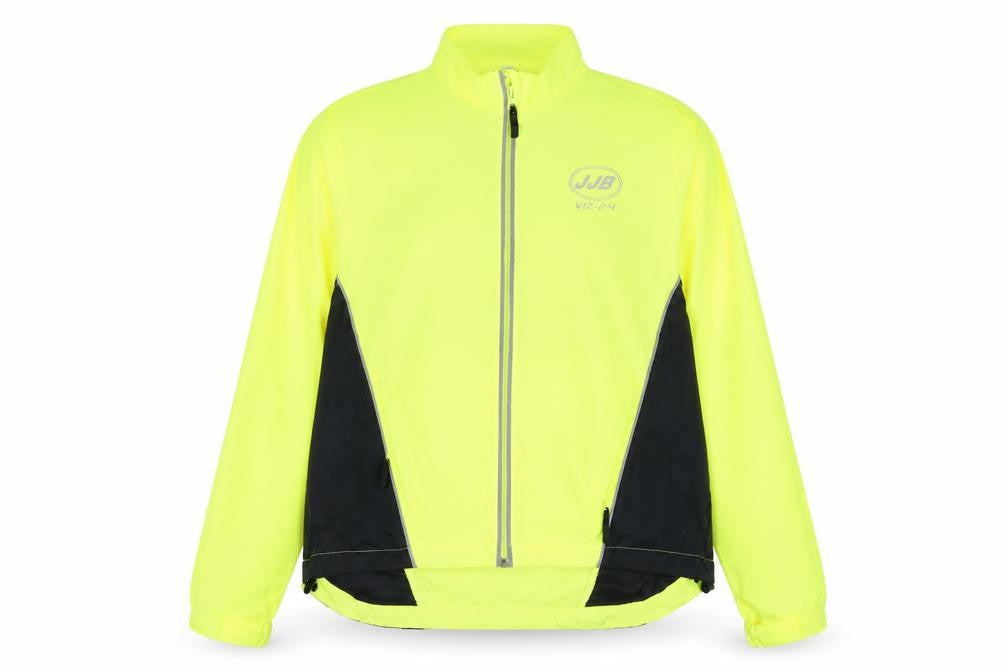 JJB Viz-24 Womens Yellow Polyester Pullover Casual Size 18 High Neck Zip