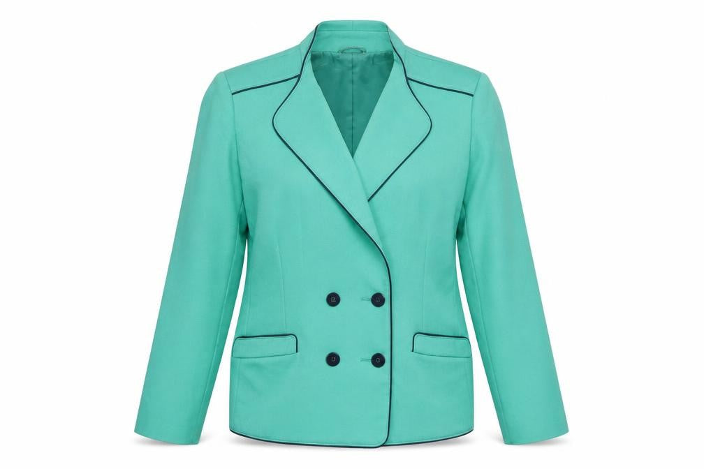 Lampert Womens Green Jacket Blazer Size 14 Button