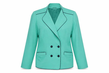 Lampert Womens Green Jacket Blazer Size 14 Button