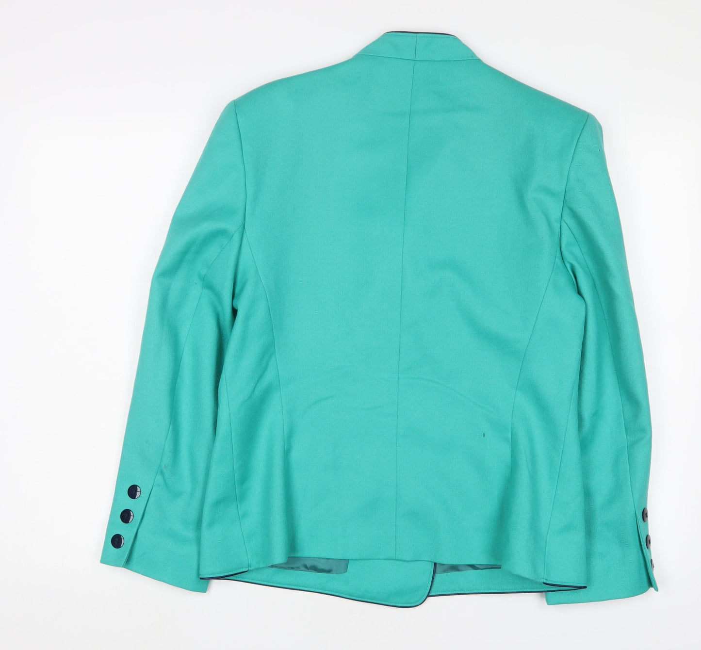 Lampert Womens Green Jacket Blazer Size 14 Button