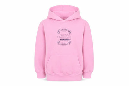 Conwyn Castle Girls Pink Cotton Pullover Hoodie Size 7-8 Years Pullover