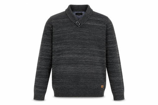 Company Cotton Club Mens Grey V-Neck Cotton Pullover Jumper Size M Long Sleeve - Logo, Embroidered