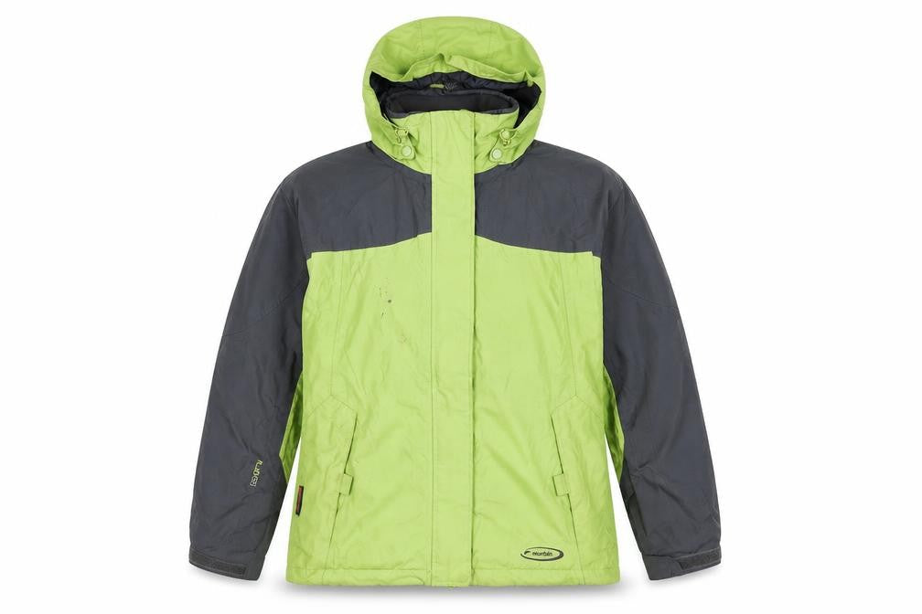 Mountain Life Womens Green Rain Coat Coat Size 12 Zip
