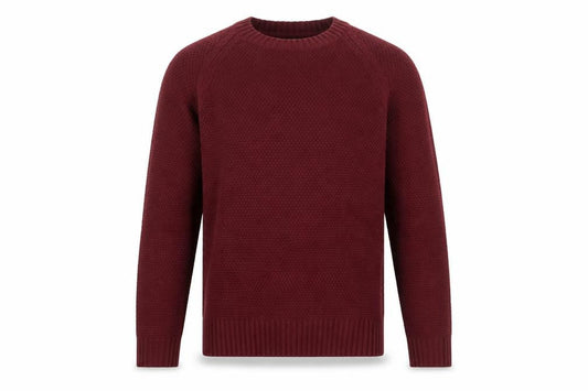 Burton Mens Red Round Neck Acrylic Pullover Jumper Size XL Long Sleeve