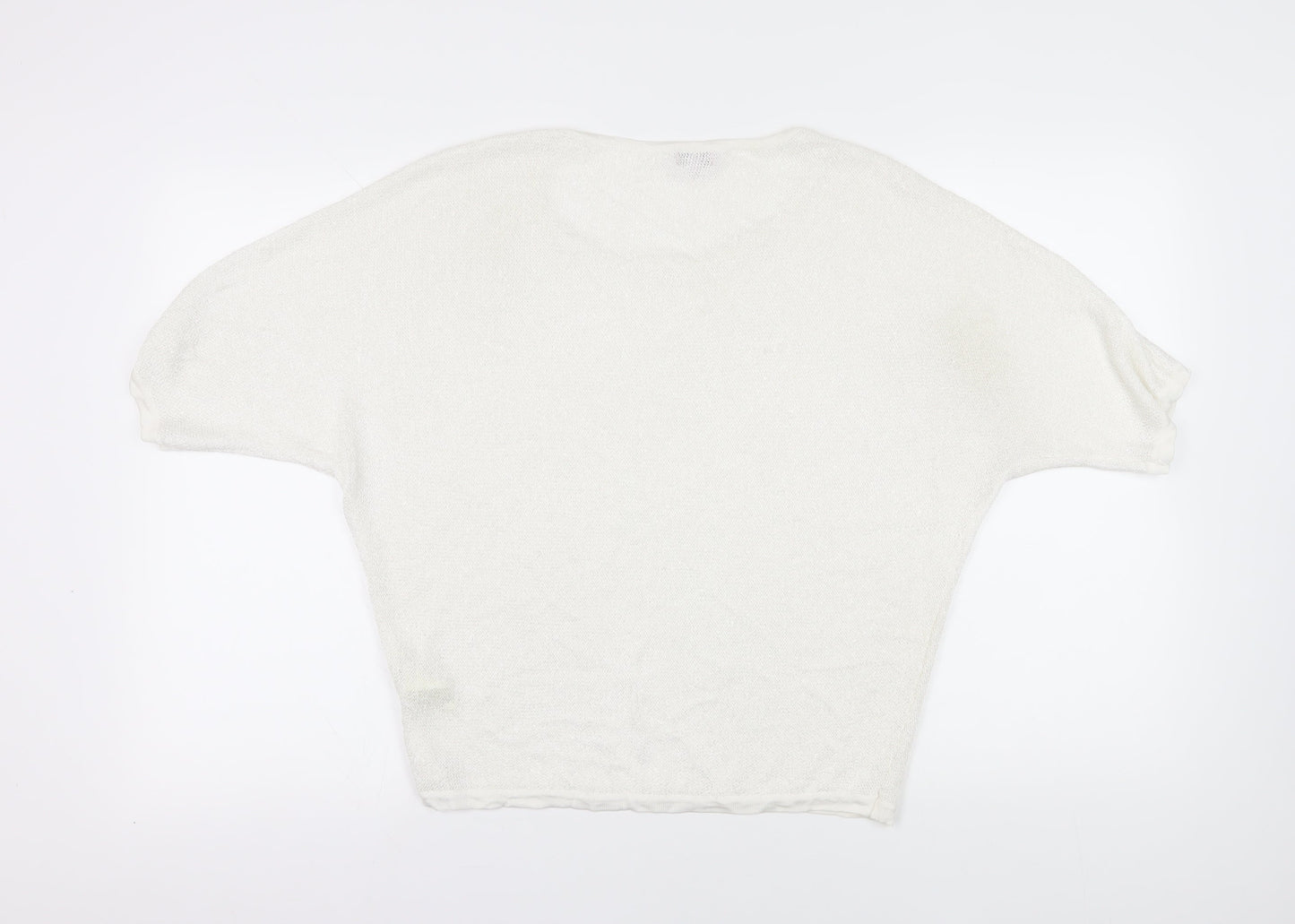 Phase Eight Ivory Open-Knit Pullover M