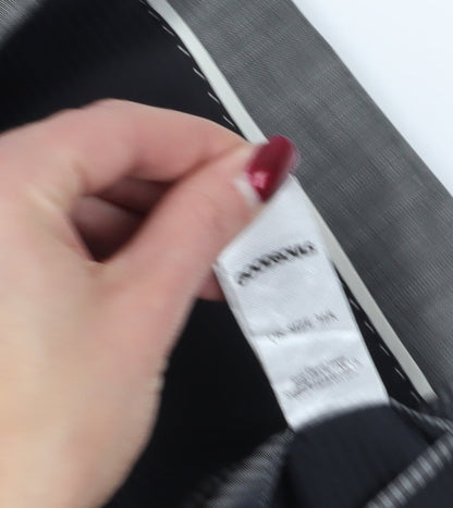 Brand and care label for Goodsouls Grey Slim Fit Blazer Shawl Lapel Formal Jacket