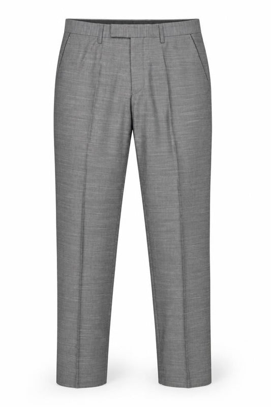 Front view of Goodsouls Grey Classic Dress Trousers UK 32R