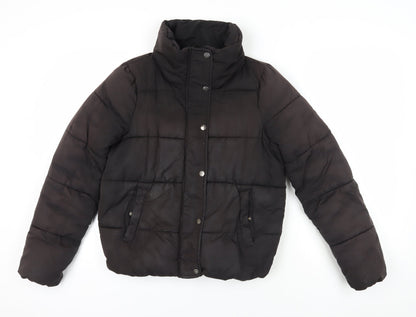 Additional front view of Only Black Puffer Jacket, size S, Warm Winter Coat