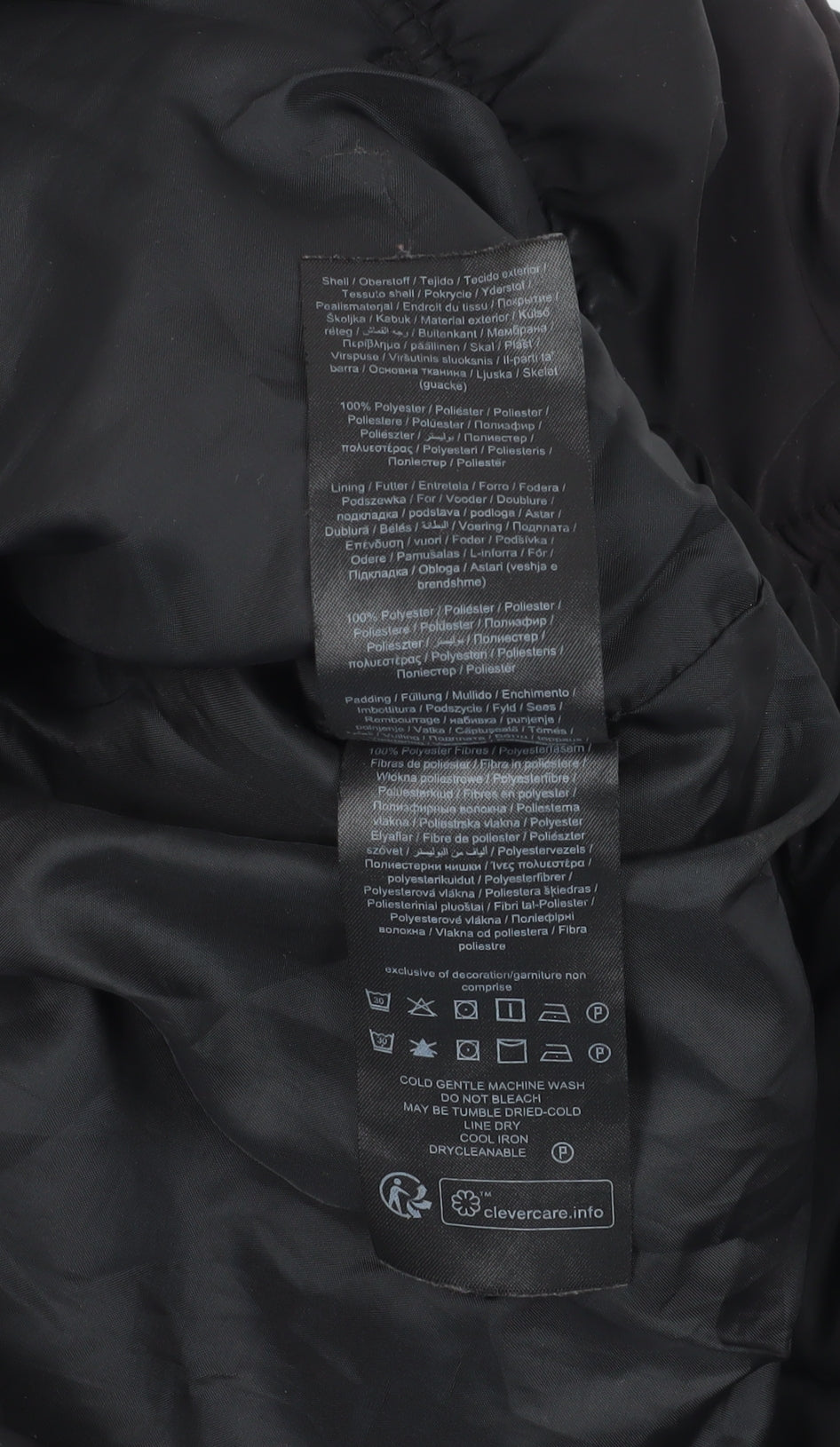 ONLY Black Puffer Jacket Size S Warm Winter Coat