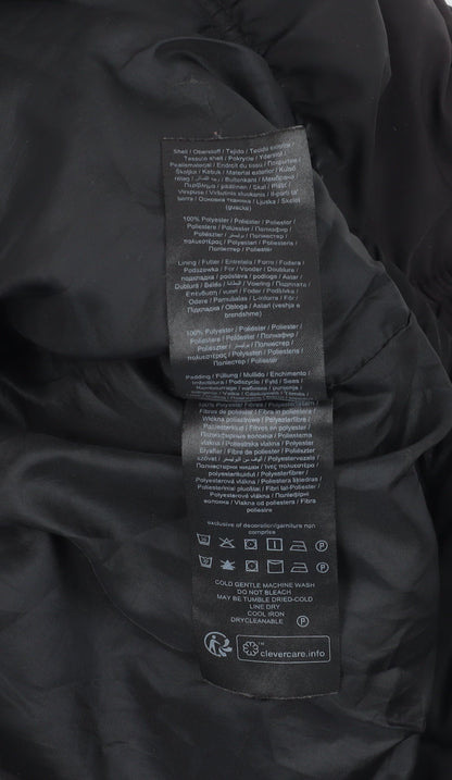 Close-up detail of Only Black Puffer Jacket, size S, Warm Winter Coat