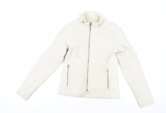 Diverse Beige Quilted Jacket S - Warm Softshell Casual