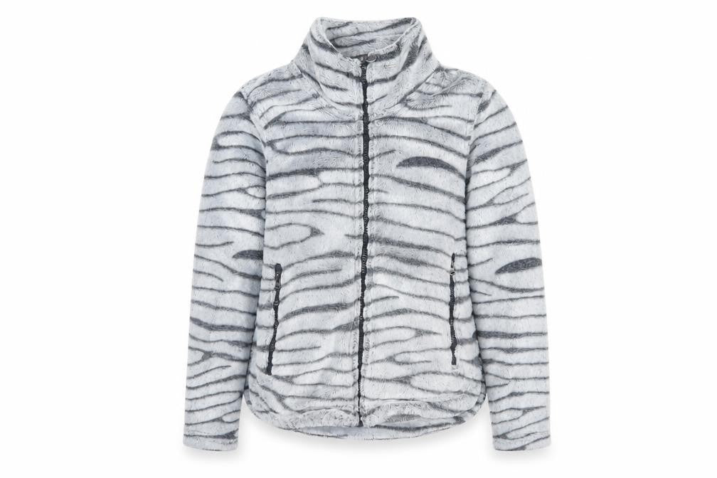 Regatta Girls Grey Animal Print Jacket, Size 11