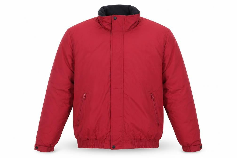 Joseph Turner Red XL Bomber Coat with Full Zip