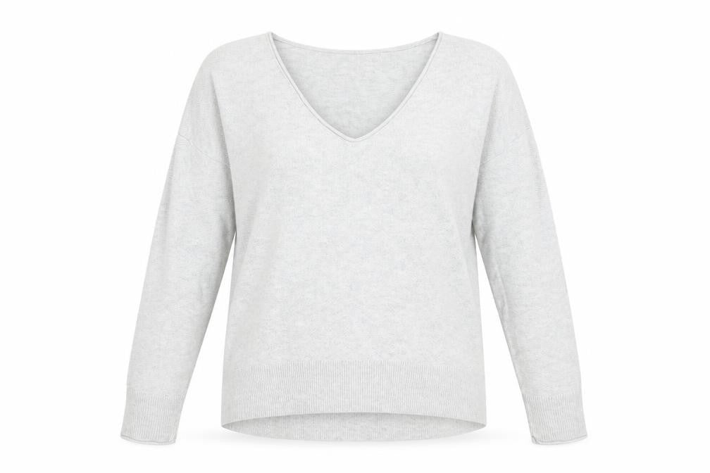 Gap Grey V-Neck Pullover Jumper, Size S