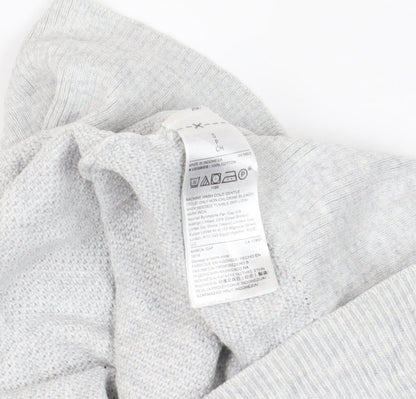 Close-up detail of Gap Grey V-Neck jumper, size S