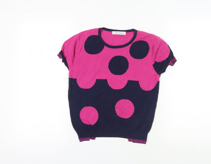Additional front view of Nikos Nicolaou Multicoloured Polka Dot Jumper M