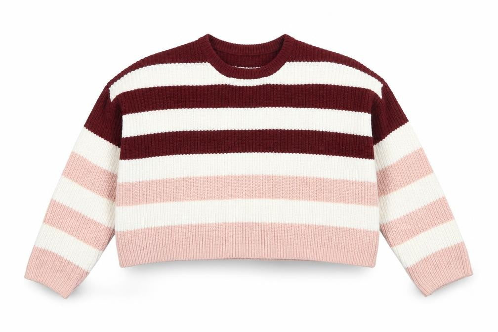 6IXTY8IGHT Multicoloured Striped Knit Jumper - M