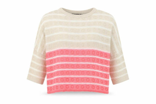 Front view of Zuppe Multicoloured Striped jumper, size S