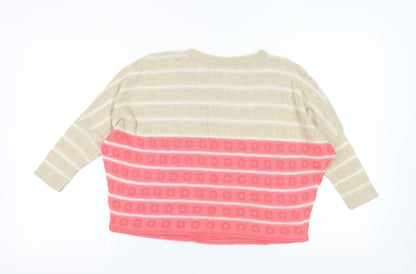 Back view of Zuppe Multicoloured Striped jumper, size S