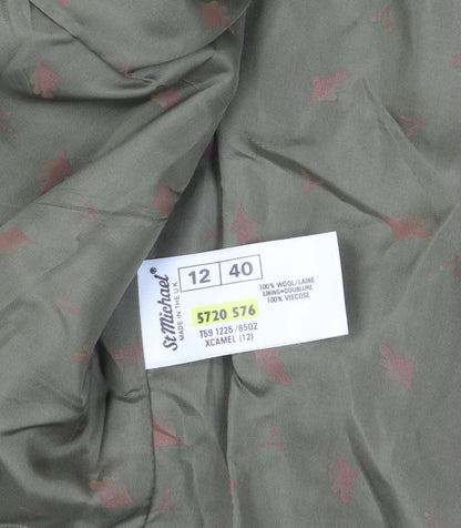 Close-up detail of St Michael Multicoloured Wool Blazer, size 12