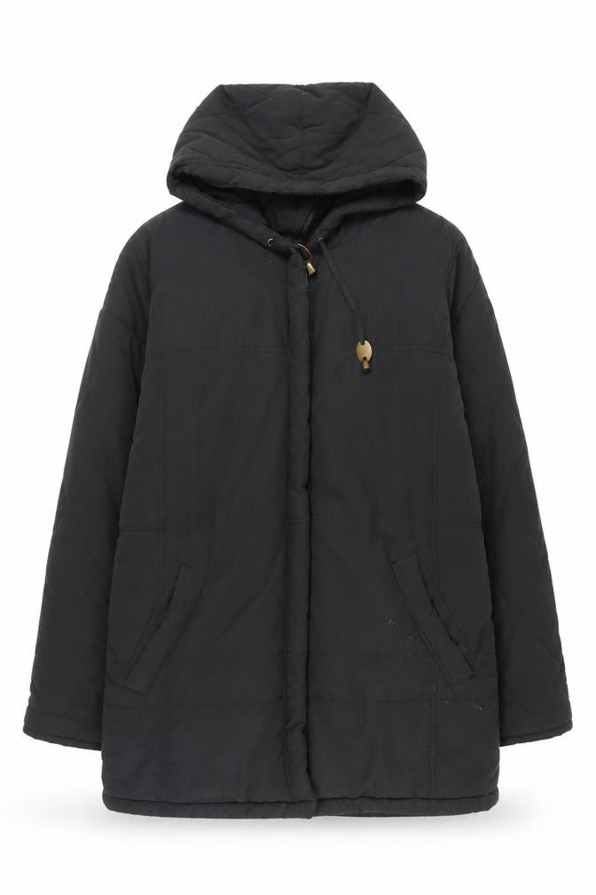Cotton Traders Women's Black Puffer Jacket, Size 14/16