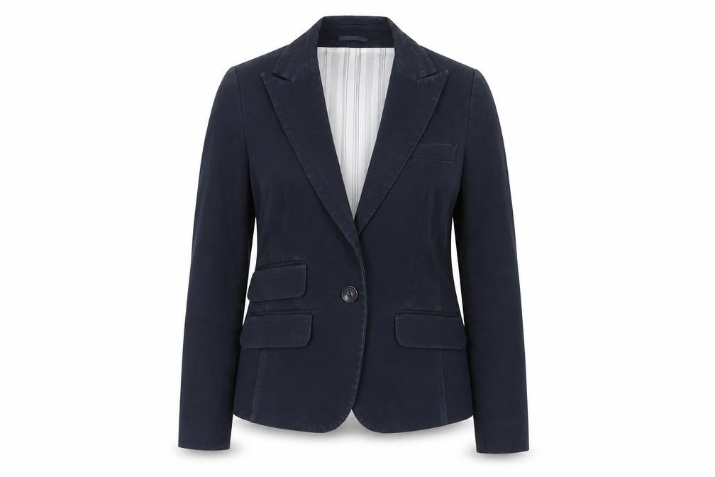 Next Women's Blue Suit Jacket - Size 12, Elegant Business Blazer