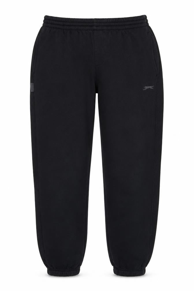 Slazenger Womens Black Polyester Jogger Trousers Size L L23.5 in Regular Drawstring - Cropped