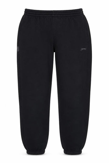 Slazenger Womens Black Polyester Jogger Trousers Size L L23.5 in Regular Drawstring - Cropped