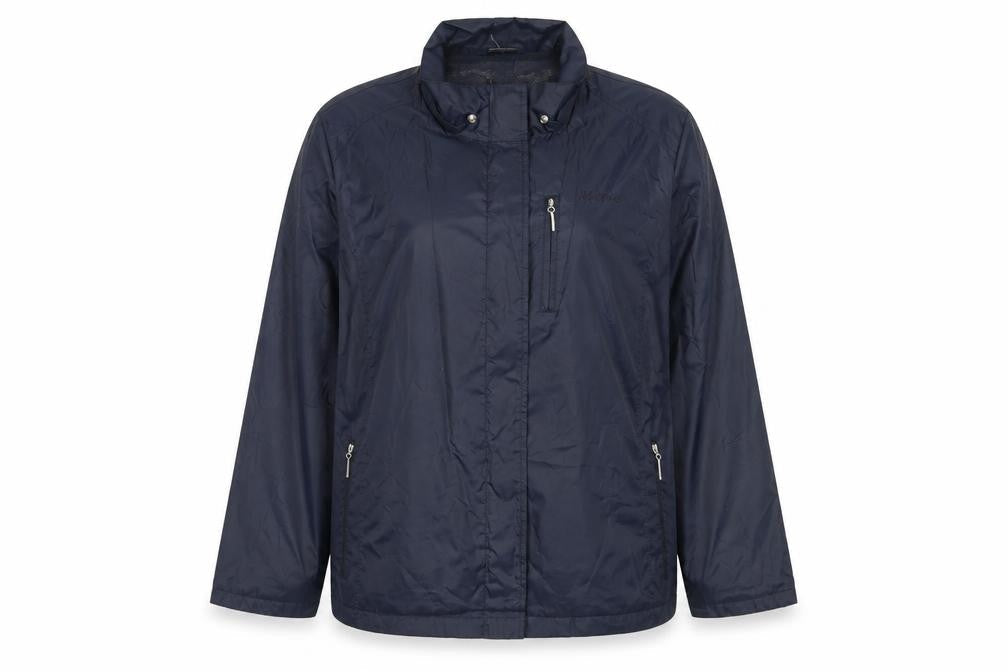 Maine Womens Blue Rain Coat Jacket Size 20 Zip