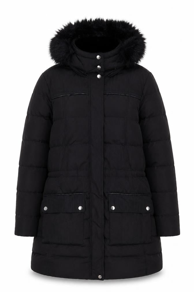 Maine Womens Black Jacket Coat Size 14 Zip