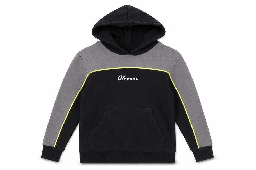 Closure Boys Black Cotton Pullover Hoodie Size 7-8 Years Pullover
