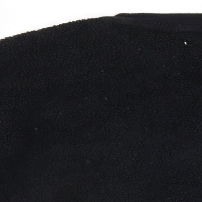 Brand and care label for Star Wars men’s black polyester pullover sweatshirt, size S