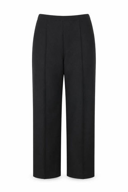 St Michael Womens Black Polyester Trousers Size 18 L28 in Regular