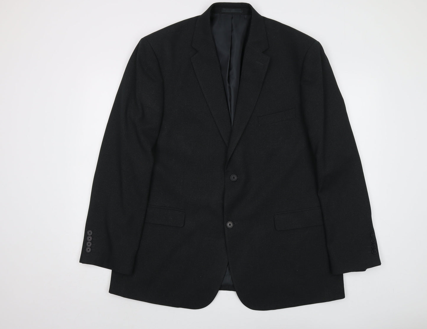 Greenwoods Mens Grey Polyester Jacket Suit Jacket Size 44 Regular