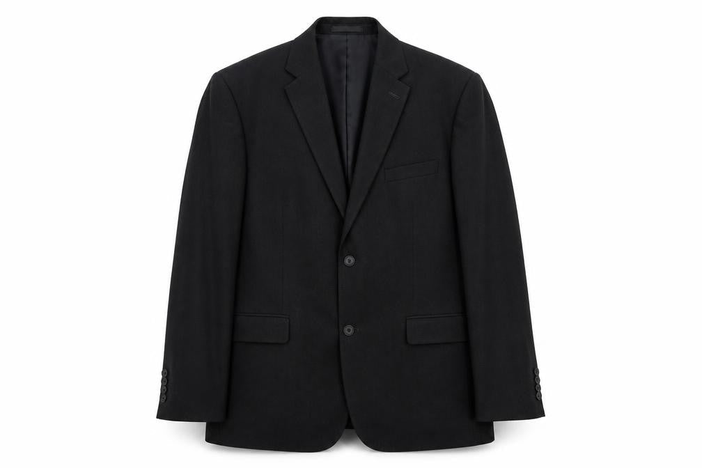 Greenwoods Mens Grey Polyester Jacket Suit Jacket Size 44 Regular