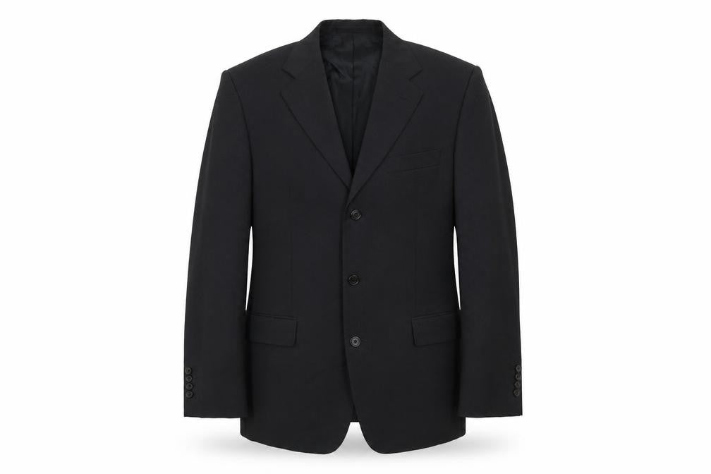 BOSS Mens Grey Wool Jacket Suit Jacket Size 44 Regular