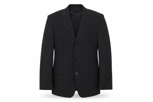 BOSS Mens Grey Wool Jacket Suit Jacket Size 44 Regular