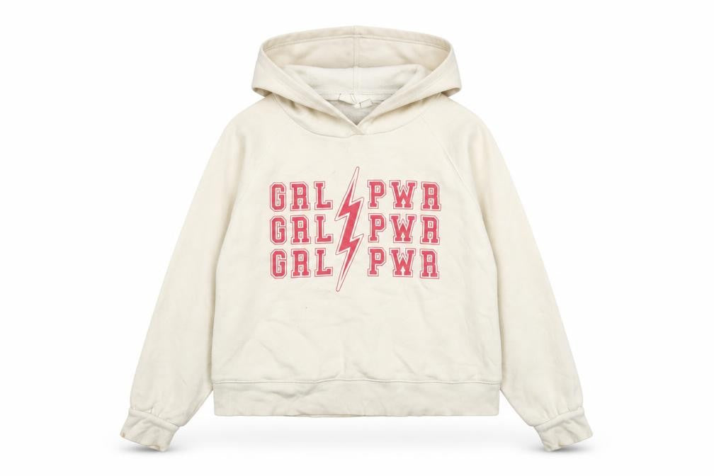 Gap Girls Ivory Cotton Pullover Hoodie Size 10-11 Years Pullover