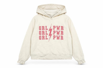 Gap Girls Ivory Cotton Pullover Hoodie Size 10-11 Years Pullover