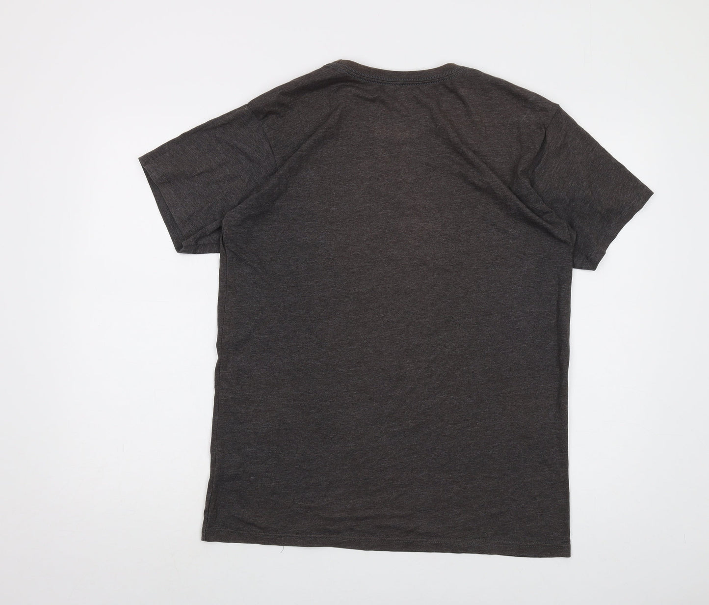 Buccaneers Mens Grey Polyester T-Shirt Size L Crew Neck