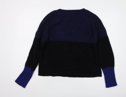 Gap Womens Blue Roll Neck Mohair Pullover Jumper Size 2XS