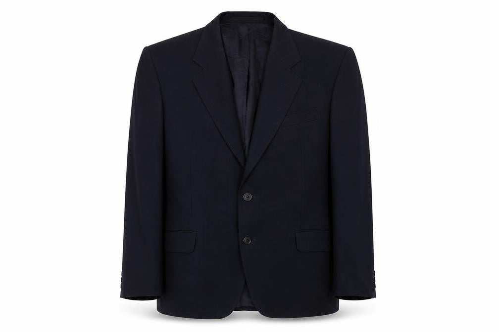 Marks & Spencer Mens Black Wool Jacket Suit Jacket Size 40 Regular