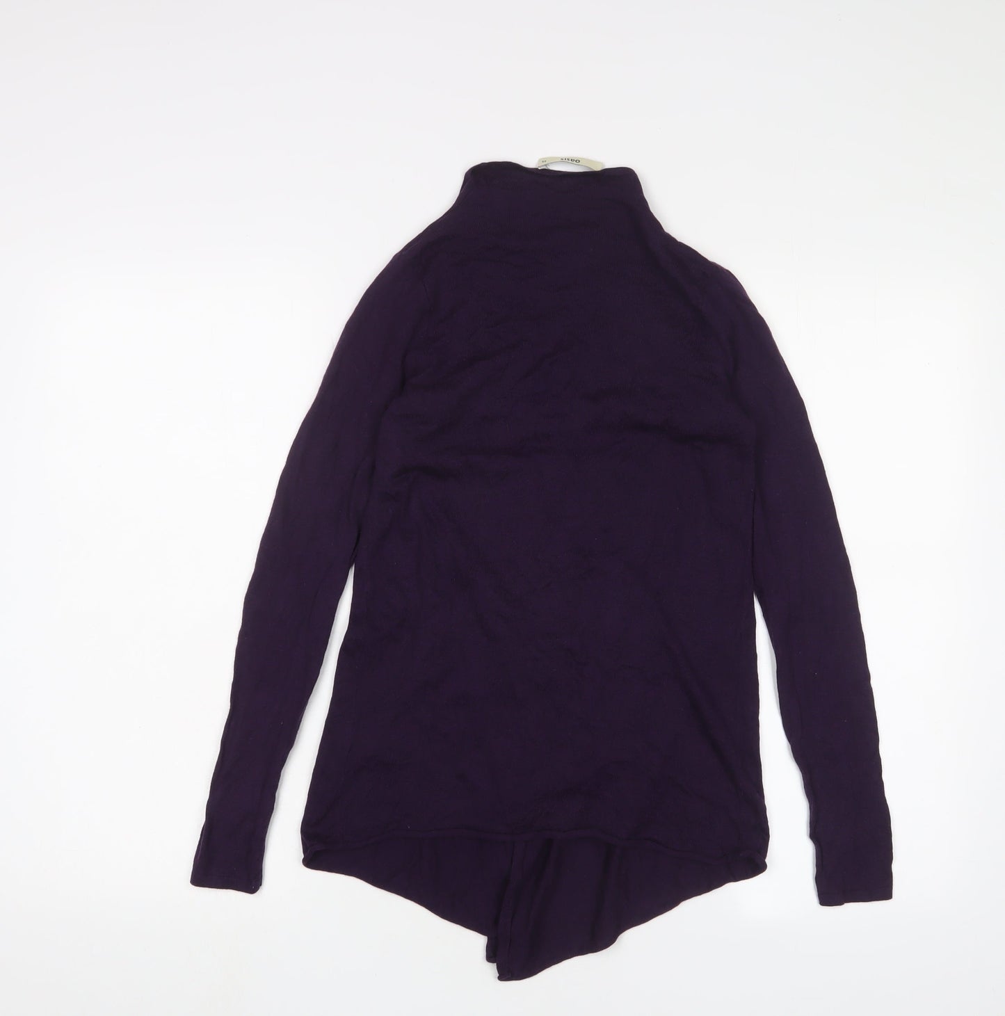 Oasis Womens Purple V-Neck Viscose Cardigan Jumper Size XS - Open