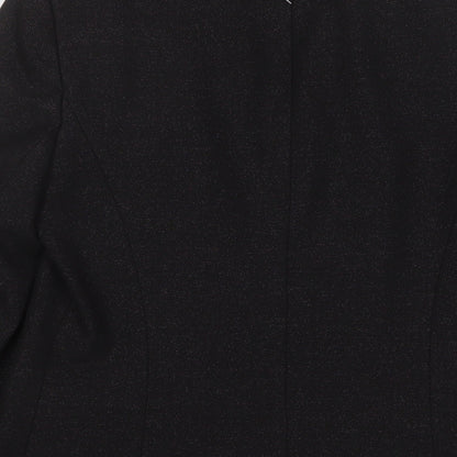 Brand and care label for Principles women’s black jacket blazer, size UK 12, button