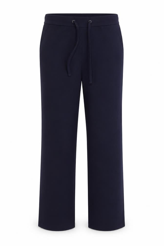 DASH Womens Blue Polyester Trousers Size 10 L30 in Regular Drawstring - Pockets
