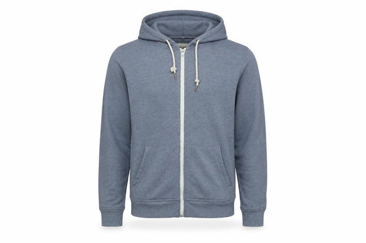 Topman Mens Blue Cotton Full Zip Hoodie Size XS - Pockets