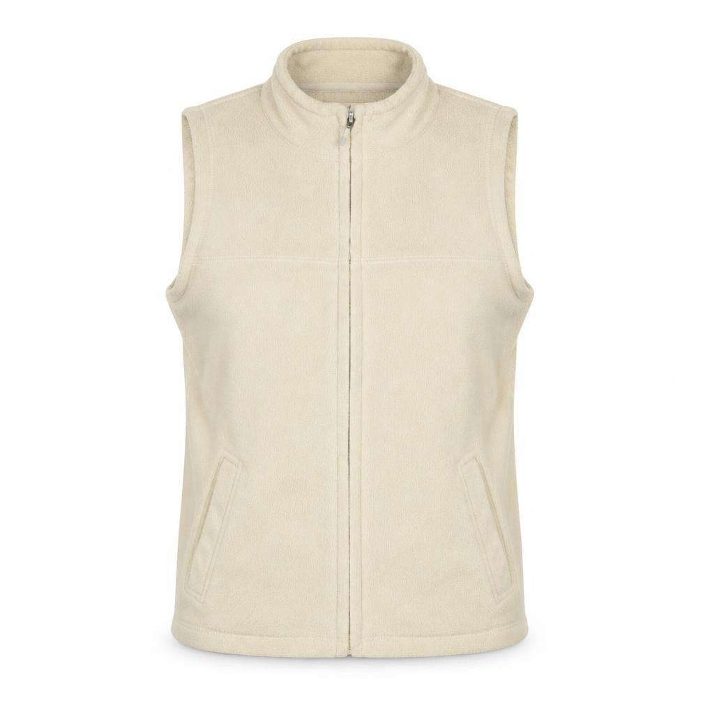 EWM Womens Beige Gilet Jacket Size S Zip - 10/12