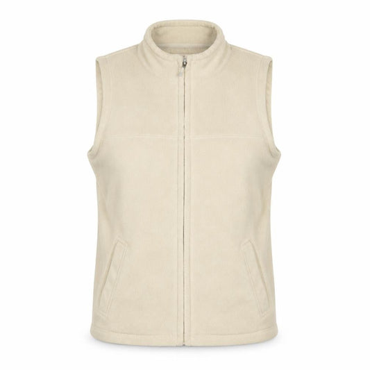 EWM Womens Beige Gilet Jacket Size S Zip - 10/12