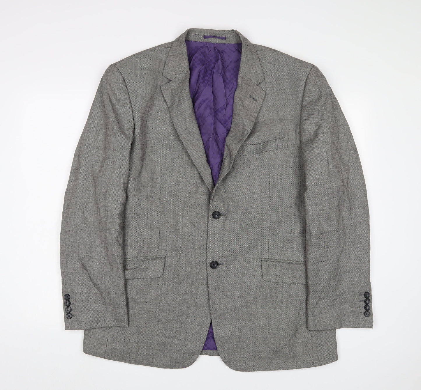 Skopes Mens Grey Polyester Jacket Suit Jacket Size 44 Regular